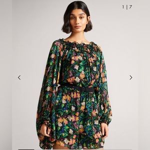 Ted Baker Shorts Romper - Floral Print - Ted Baker Size 4 (US Size 10)